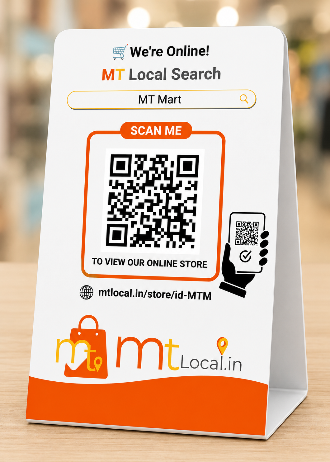 MT Local FREE QR Code Stand